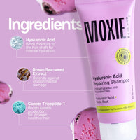 Moxie Beauty Hyaluronic Acid Repairing Shampoo | 120ml | Deep Hydration & Damage Repair | Sulfate-Free, Frizz-Control Shampoo | For All Hair Types