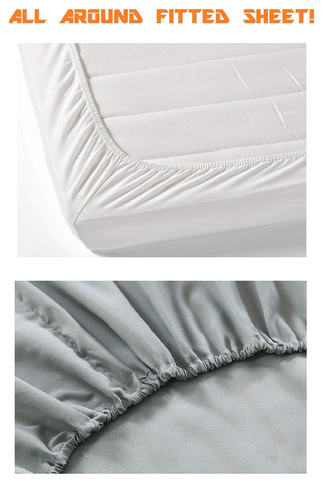 Elegant Comfort 1500 Premium Hotel Quality 1-Piece Fitted Sheet, Softest Quality Microfiber - Deep Pocket up to 16 inch, Wrinkle and Fade Resistant, California King, Taupe