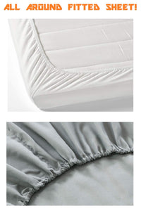 Elegant Comfort 1500 Premium Hotel Quality 1-Piece Fitted Sheet, Softest Quality Microfiber - Deep Pocket up to 16 inch, Wrinkle and Fade Resistant, King, Cream
