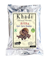 Khadi Natural Herbal Natural Hair Shampoo With Herbal Aritha Powder | Control Hair Loss & Breakage | Strengthening Healthy Hair | Paraben & Sulphate Free 100% Natural & Organic Shampoo 100Gm