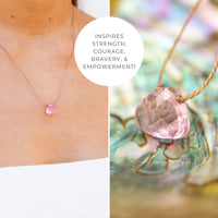 SoulKu Soul Shine Handmade Necklace, Empowering Jewelry With Healing Crystal, Inspirational Jewelry For Women, Mom & Sister, 2