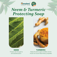 Himalaya Herbals Protecting Neem and Turmeric Soap, 75g (Pack of 6)