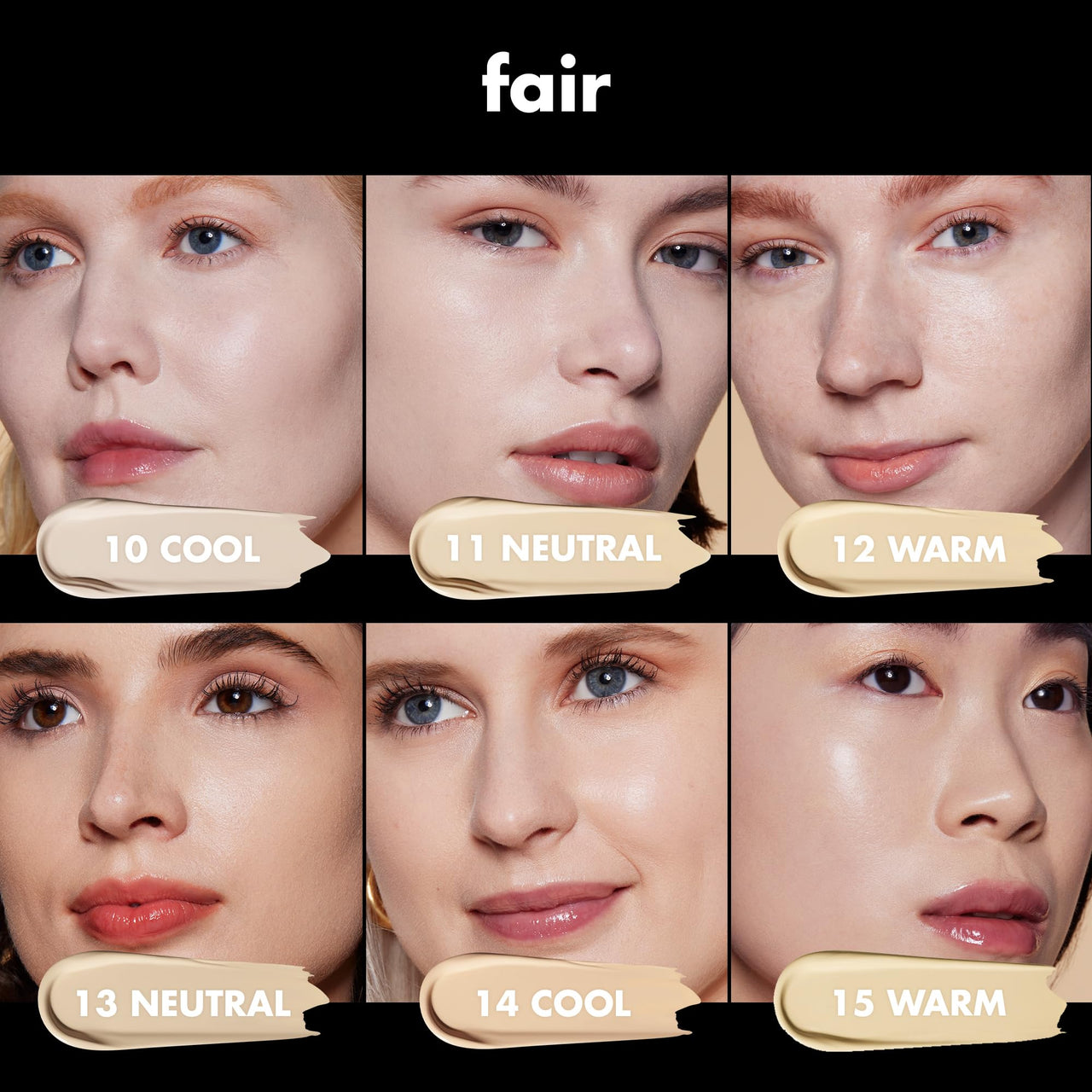 e.l.f. Soft Glam Cream Foundation, Medium Coverage, Long-Lasting & Buildable Foundation For A Smooth, Satin Finish, Vegan & Cruelty-Free, 15 Fair Warm