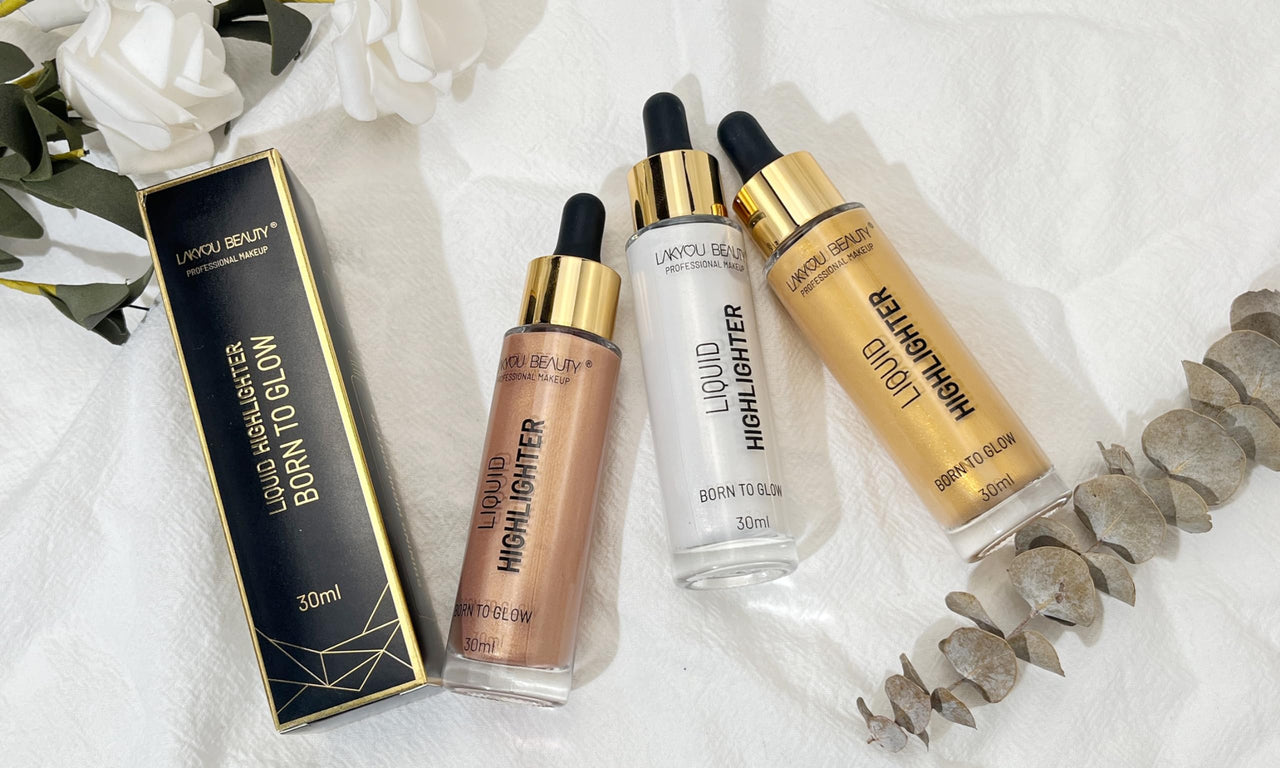 LAKYOU BEAUTY Born To Glow Liquid Highlighter Shade-02-30ml | Radiant Glow With Shimmer Finish