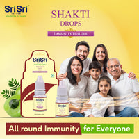 Sri Sri TATTVA shuddhta ka naam Shakti Drops - Ayurvedic Immunity Booster For Adults & Kids - Natural Drops For Strength & Stamina - Relief From Cough, Cold & Sore Throat - 10Ml (Pack Of 3)