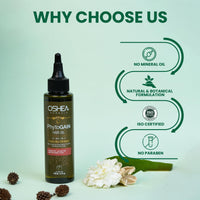 Oshea Herbals Phytogain Natural Hair Growth Oil Enriched with Bhrinjaraj | Promotes Strong Hair Growth | Paraben & Silicone Free - 110ml (Pack of 2)