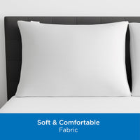 Set of 4 Standard/Queen AllerEase Pillow Protectors - Moisture Wicking, Advanced Allergy Protection - Premium Polyester, Zippered Protectors 4.0