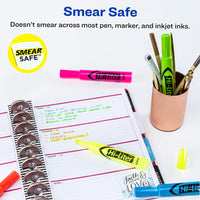 AVERY Hi-Liter Desk-Style Highlighters, Smear Safe Ink, Chisel Tip is great for sketch book art, 12 Assorted Colors (98034) 12 Count (Pack of 1) 12 highlighters