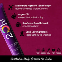2.Oh! Italian- Bordeaux Wine Hair Color For Women & Men | Ammonia-Free DIY Semi Permanent Hair Color | Enriched with Argan Oil | Lasts upto 12-15 Washes | Pack of 2