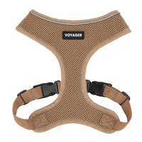 Aerolite No Pull Mesh Dog Harness with Lightweight, Soft, Breathable Chest Coverage, Reflective Stitching, and Adjustable Straps for Walking, Running, Training, Heavy Duty and Durable - Beige, XL
