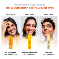 Foxtale SPF 70 Niacinamide Dewy Sunscreen with PA++++ For Dewy Sun Protection | Tan Protection | Lightenweight | No White Cast | Non Greasy | Anti-Tan Formula | For Spot Depigmentation | Men & Women | Pack of 2 | 100 ml