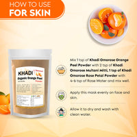 Khadi Omorose Orange Peel Powder For Natural Cleanser (100 Gms)