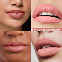 Born16 Tamaraa Liquid Lipstick – Coral Courtship | Hydrated-Matte Finish with SPF | Waterproof, Transfer-Proof, 24-Hour Wear | Vegan & Non-Drying with Shea Butter, 4ml