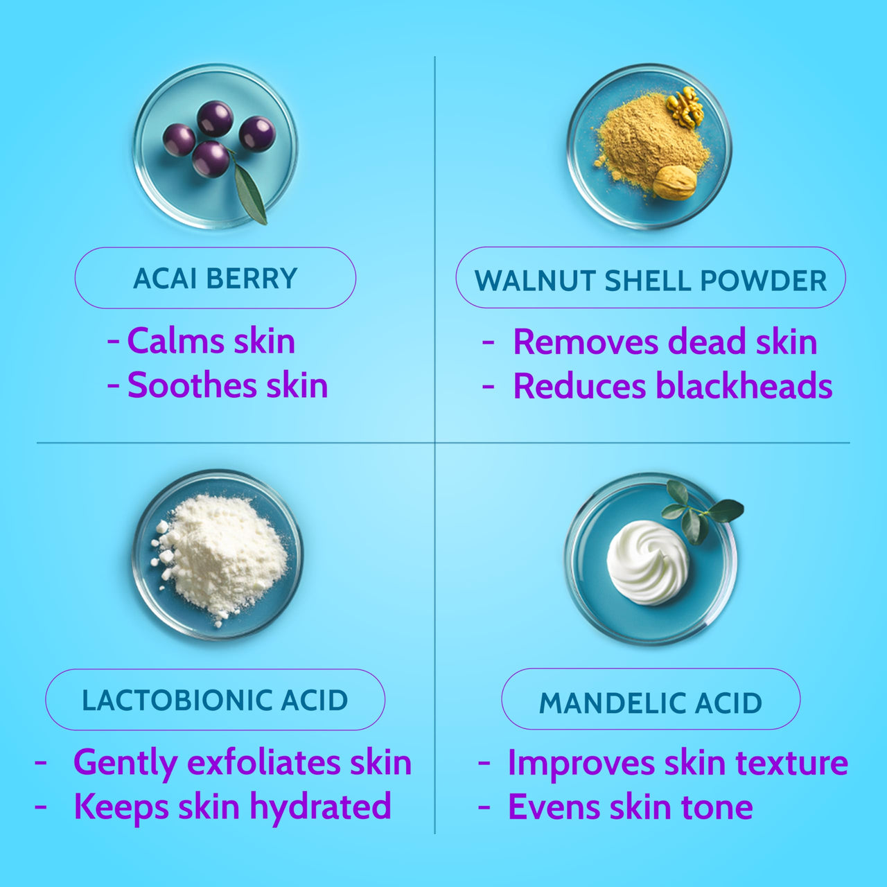 Chemist At Play Gentle Exfoliating Face Scrub with Mandelic Acid & Walnuts | Removes Tan, Dead Skin & Blackheads | Face Wash | Detans | Gives Instant Glow | Face Scrub for Women & Men | 100ml