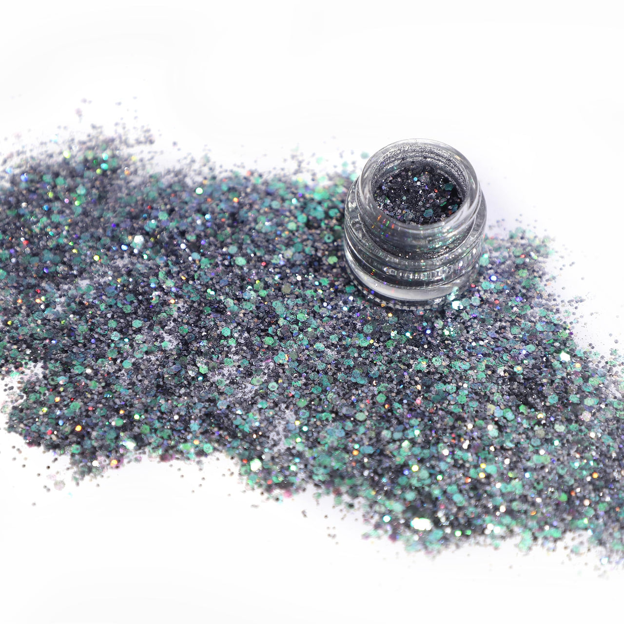 Loose Glitter Eyeshadow Powder Shiney Glitter (Grey Metal)