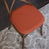 Sweet Home Collection Chair Cushion Memory Foam Pads Honeycomb Pattern Slip Non Skid Rubber Back Rounded Square 16