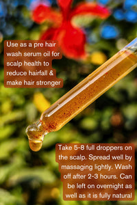 The Nature Mill Hibiscus Rosemary Hair Serum Oil. For stronger hair. 100ml (Almond Peppermint)