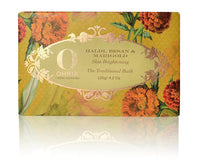 Ohria Ayurveda Haldi, Besan & Marigold Bathing Bar | Gentle Cleansing, Hydrating & Nourishing Soap | Enriched with Turmeric, Gram Flour & Marigold Extract | Ideal for All Skin Types - 120g