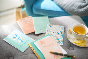 American Greetings Sympathy Cards Assortment, 6 Nature-Inspired Designs (48-Count)