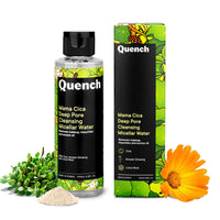 Quench Deep Pore Cleansing Micellar Water with Cica Herb Repair | Gentle Cleanser & Make Up Remover For Everyday Use | Removes Makeup, Dirt, Pollution & Impurities | Made in Korea (145ml)