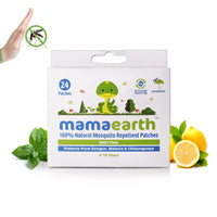 Mamaearth dusting Powder with Organic Oatmeal & Arrowroot Powder 150g & Mamaearth Natural Repellent Mosquito Patches for Babies, 24 Patches