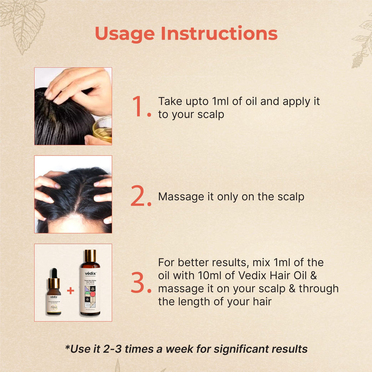 Vedix Customised Ayurvedic Hair Oil, Vikruth Amla Booster Oil With Amla And Sesame - 10ml