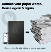 Rocketbook Core Reusable Smart Notebook | Innovative, Eco-Friendly, Digitally Connected Notebook with Cloud Sharing Capabilities | Dotted, 8.5