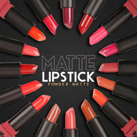 Shryoan Powder Matte Lipstick with Moisturizing and Hydrating Formula | For Every Day Use (3.2g) (Shade-12, Shade-12)