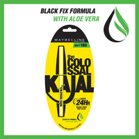 Maybelline New York Colossal Kajal, Black, 0.35g & Maybelline New York Lash Sensational Waterproof Mascara, Black, 10 ml