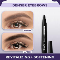 Sanfe Eyebrow Filler Pen | Perfect Eyebrow Enhancer, waterproof & smudge-proof | one swipe application with micro precision, natural & long-lasting finish | For Denser & Fuller Eyebrows | Black (Black, Pack Of 1)