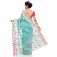Brajawasi Women's  Pure Cotton Bengal Tant Handloom Saree Without Blouse Piece (ND-1)