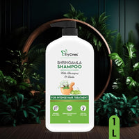 TryOnes Natural Amla & Bhringraj Shampoo/Cleanser for Controlling Dandruff & Hair fall | Paraben & Sulphate-Free | Suitable for All Hair Types, 1000ml