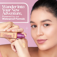 Hilary Rhoda Super Cover Foundation | Blemish Free | High Coverage & Waterproof Foundation | 24-Hour Stay & Non-Sticky Formula | Matte Finish | Blends Flawlessly | 30g (Fair Ivory| Shade 02)
