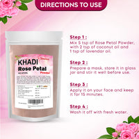 Khadi Omorose Rose Petal Powder For Face And Skin (100 gm)