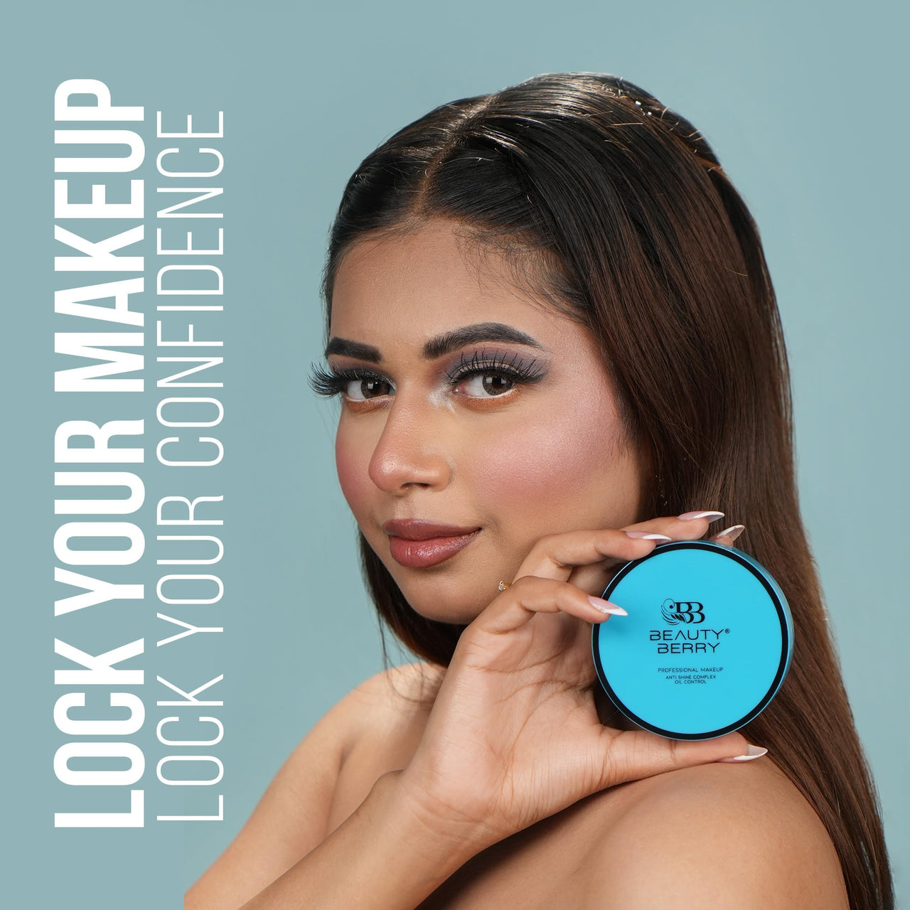 Beauty Berry 2 in 1 Oil Compact Powder | Matte Finish, High Coverage, Lightweight & Silky Smooth Texture | Long Lasting Compact Powder for Women (02 - Natural, 22.5g)
