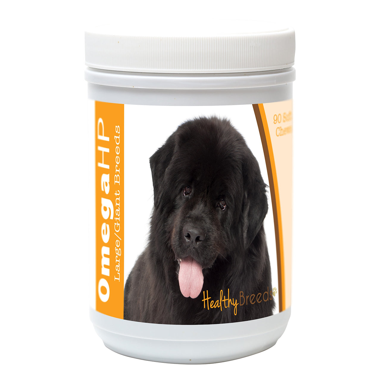 Healthy Breeds Newfoundland Omega HP Fatty Acid Skin and Coat Support Soft Chews 90 Count 90 Ct - Medium/Large Breeds