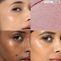 FAE Beauty Double Dew Highlighter | All-Over Multi-Use Illuminator | Long Wear | Ultra Fine Shimmer | Soft, Radiant Finish | Buildable, Blendable, Silky Formula | Enriched with Avocado oil, Jojoba oil & Vitamin E | Shade - Prism (7.5 g)