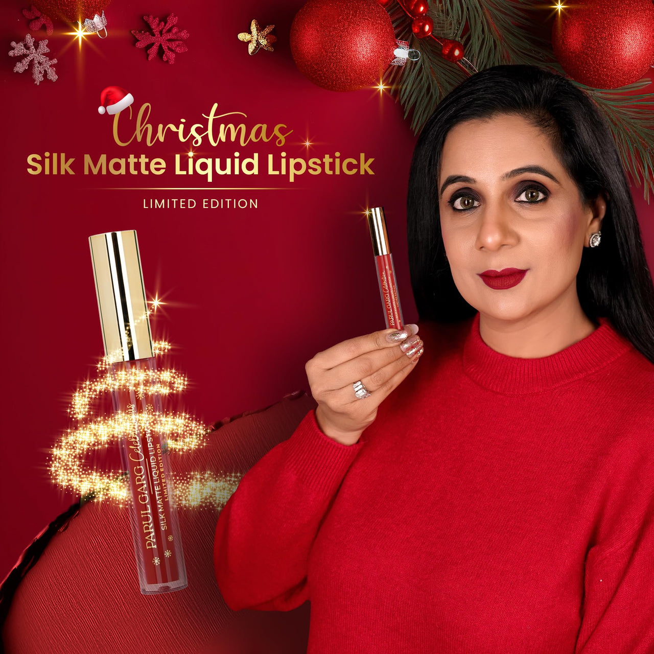 Parul Garg Classic Red Edition Liquid Lipstick: Merry 24