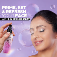 Hilary Rhoda 3-in-1 Primer Spray | Water-Based Primer & Setting Spray | Refreshes Face & Blurs Pores | Dewy Finish | Oil Control | Lasts All Day Long | 120 ml