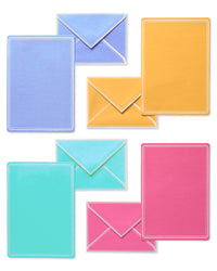 American Greetings Pastel Stationery Sheets and Colored Envelopes (80-Count) pastel purple, goldenrod, aqua, pink