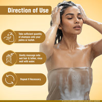 Multani Naturals Henna & Tulsi Shampoo (270 ml) | For Silkier & Denser Hair | Improves Scalp Health | For Hair Growth & Dandruff Control | SLS & Paraben Free | Dermatologically Tested