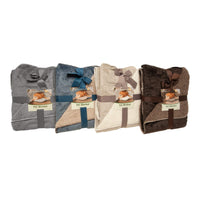 Furhaven Waterproof & Self-Warming Throw Blanket for Dogs & Indoor Cats, Washable & Reflects Body Heat - Terry & Sherpa Dog Blanket - Cozy Denim, Large