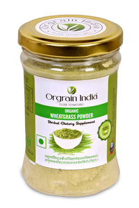Orgrain India Organic Wheatgrass Powder 150g (Pack of 2 * 75g) | Company-Owned Farmlands
