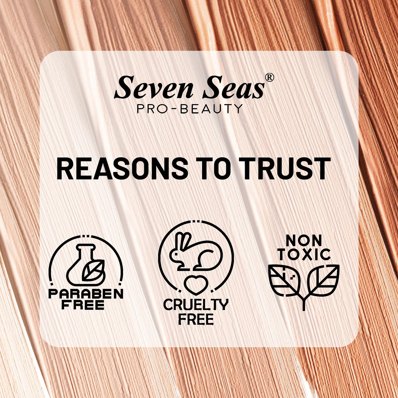 Seven Seas HD High Definition Foundation, SPF 30, Satin Finish, Oil Free and Long lasting Liquid Foundation for Women (06-Sun Beige, 40ml)
