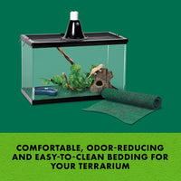 Zilla Reptile Terrarium Floor Liners Green 30BR/40BR/50/65 Gallon, 17.25