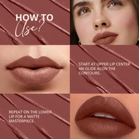 Carlton London Creamy Matte Stardust Bullet Long Stay Lipstick |Enriched with Vitamin E, Castor oil | Intense Colour, Moisturised Lips, Smooth & Light |Upto 8 hrs- 4Gm. (Beach Buff)
