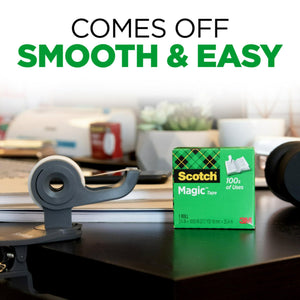 Scotch Magic Tape, Invisible, Home Office Supplies and Back to School Supplies for College and Classrooms, 2 Rolls