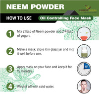 The Forest Herbs Natural Care From Nature 100% Pure Neem Leaves Powder 200 Grams (Sun Dried & Stemless) for Face, Skin, Hair Growth Pack