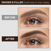 RENEE Browfill Eyebrow Pen - Brown | Waterproof & Smudge-Proof | One Swipe Application | Micro Precision | Natural & Long-Lasting Finish | For Denser & Fuller Eyebrows | Easy to Use | Cruelty-Free