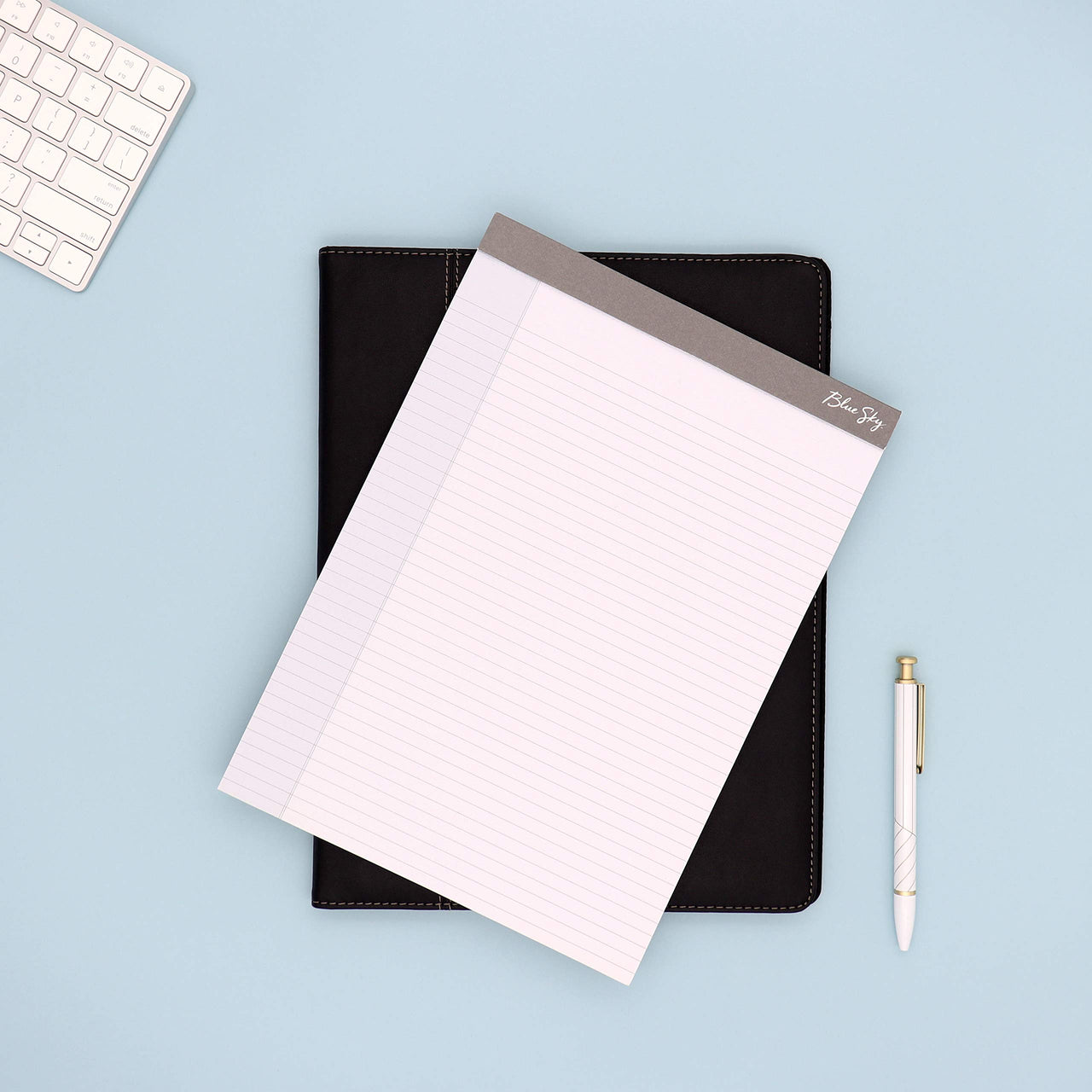 Blue Sky Professional Padfolio: Comprehensive Portfolio and Efficient Document Organizer, Ideal Business Accessory for Modern Professionals, 9.5" x 12" 8.5” x 11"